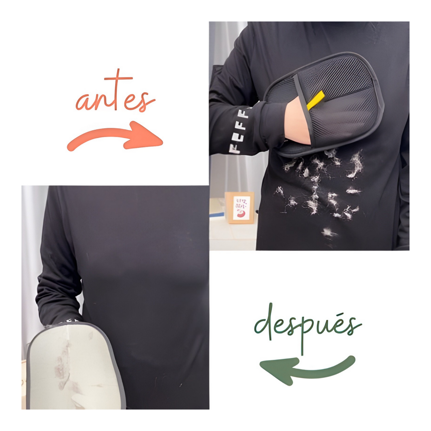 Manopla Quitapelos Reutilizable para Mascotas