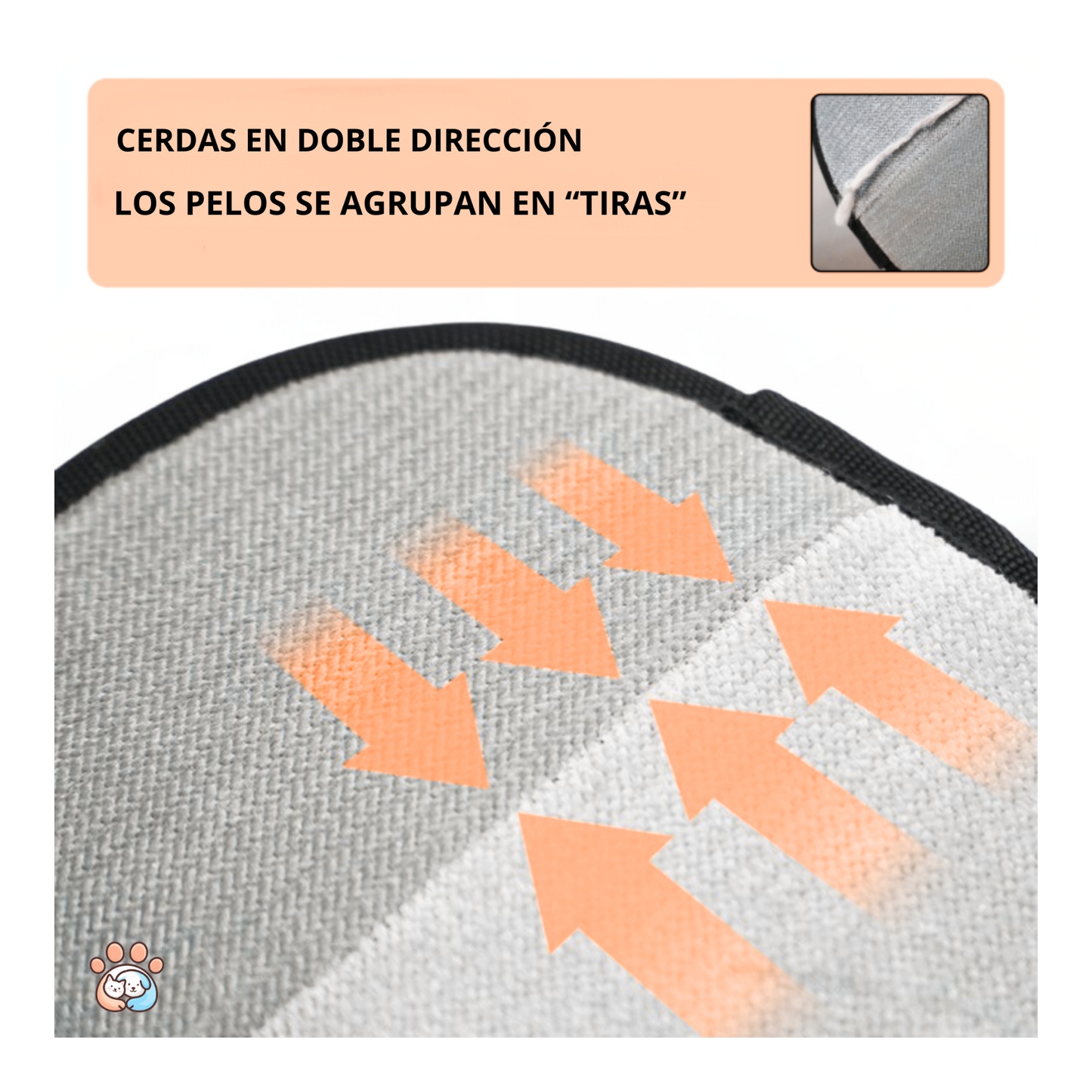 Manopla Quitapelos Reutilizable para Mascotas